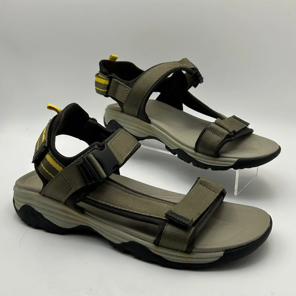Ozark‎ Trail Hiking Sandals Mens 10 Brown Adjustable Straps Gorpcore Outdoor